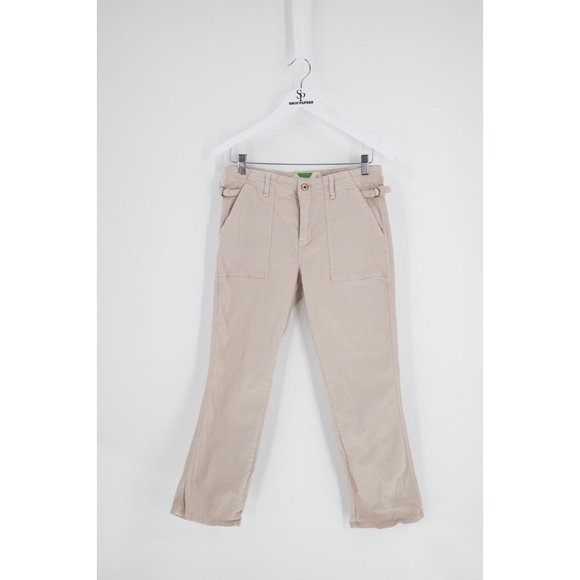 Anthropologie Pants - Anthropologie Women Size 29 Light Beige Straight Leg Mid Rise Pants Cropped